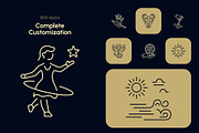 Astrology and Zodiac Icon Set, an Outline Icon by Prosymbols (Thumbnail 5 of 8)
