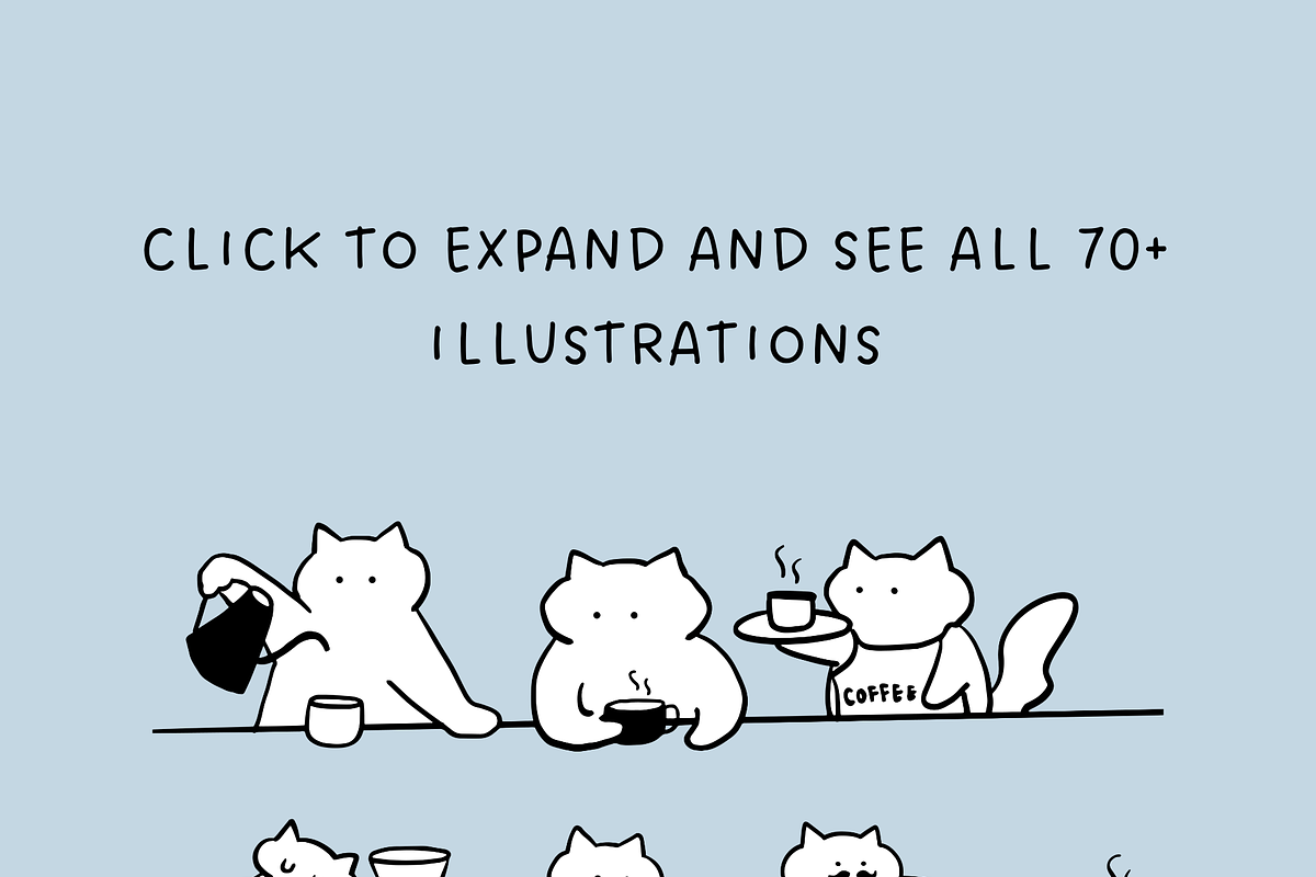 The Cat and Coffee Signature, a Food Illustration by The Journey Atelier (Photo 3 of 15)