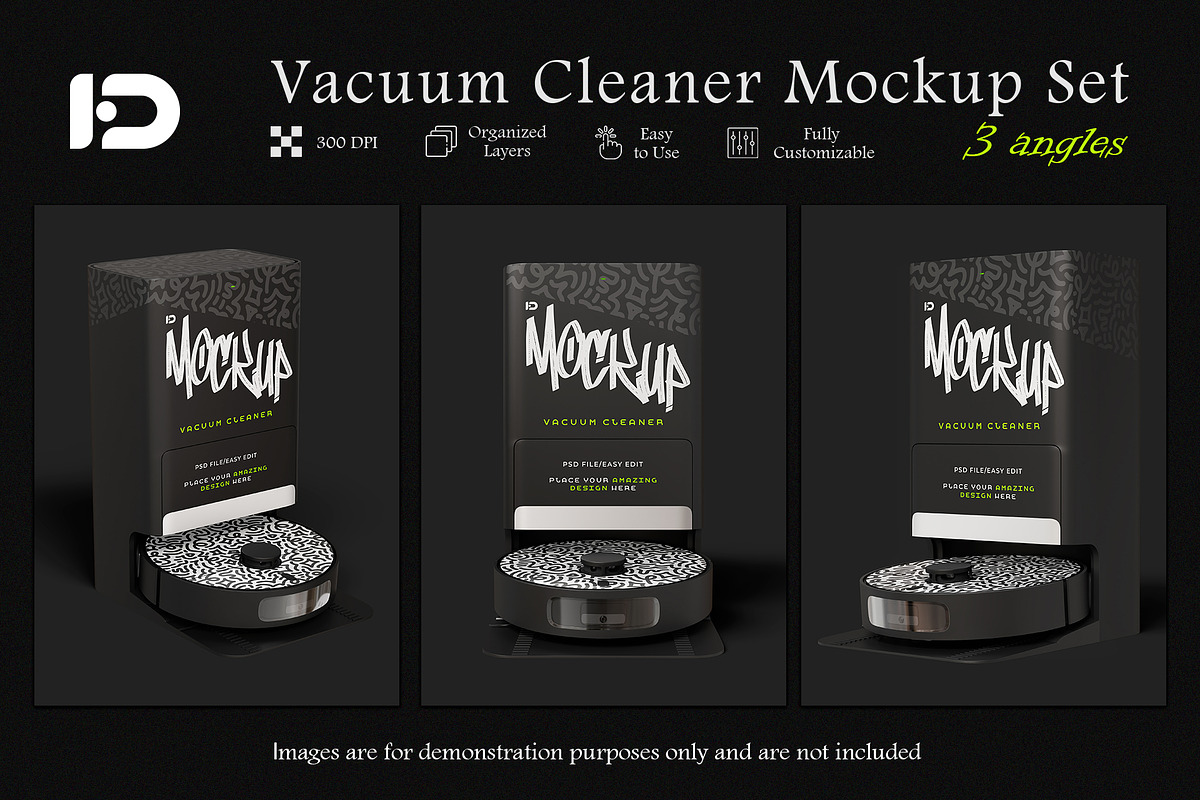 Vacuum Cleaner Mockup Set, a Wearable Device Mockup by ForgeDesign (Photo 1 of 6)
