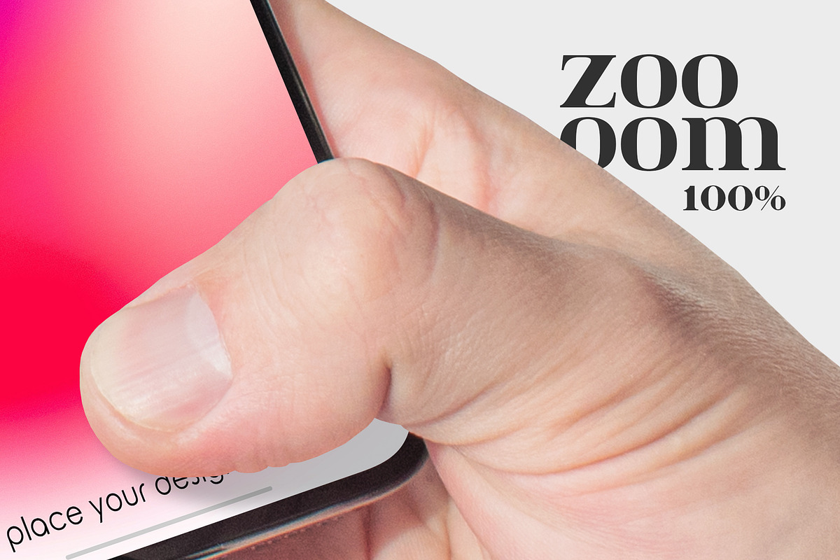 Hand Holding iPhone Mockup Set, an iPhone Mockup by Country4k (Photo 3 of 4)
