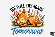 Spring Quote Deer png, an Illustration by Designworld (Thumbnail 1 of 5)