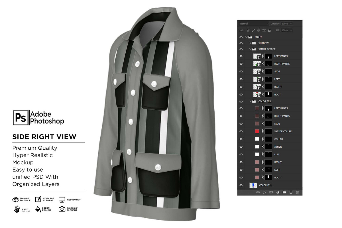 Shirt Suit Formal Mockup, a Shirt Mockup by Nanggroe Scripting (Photo 7 of 9)