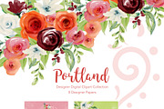 Watercolor Flowers-Pink Roses, an Illustration by Feather Grace Designs (Thumbnail 4 of 6)