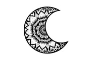 Mandala Crescent Moon Bundle, an Illustration by Designs_River (Thumbnail 4 of 31)