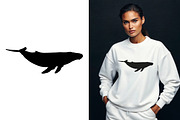 Whale Silhouette Vector Set Humpback, an Animal Illustration by Unique Design Team (Thumbnail 1 of 5)