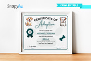 Cat Dog Pet Adoption Certificate, a Templates & Theme by Snapybiz (Thumbnail 4 of 9)
