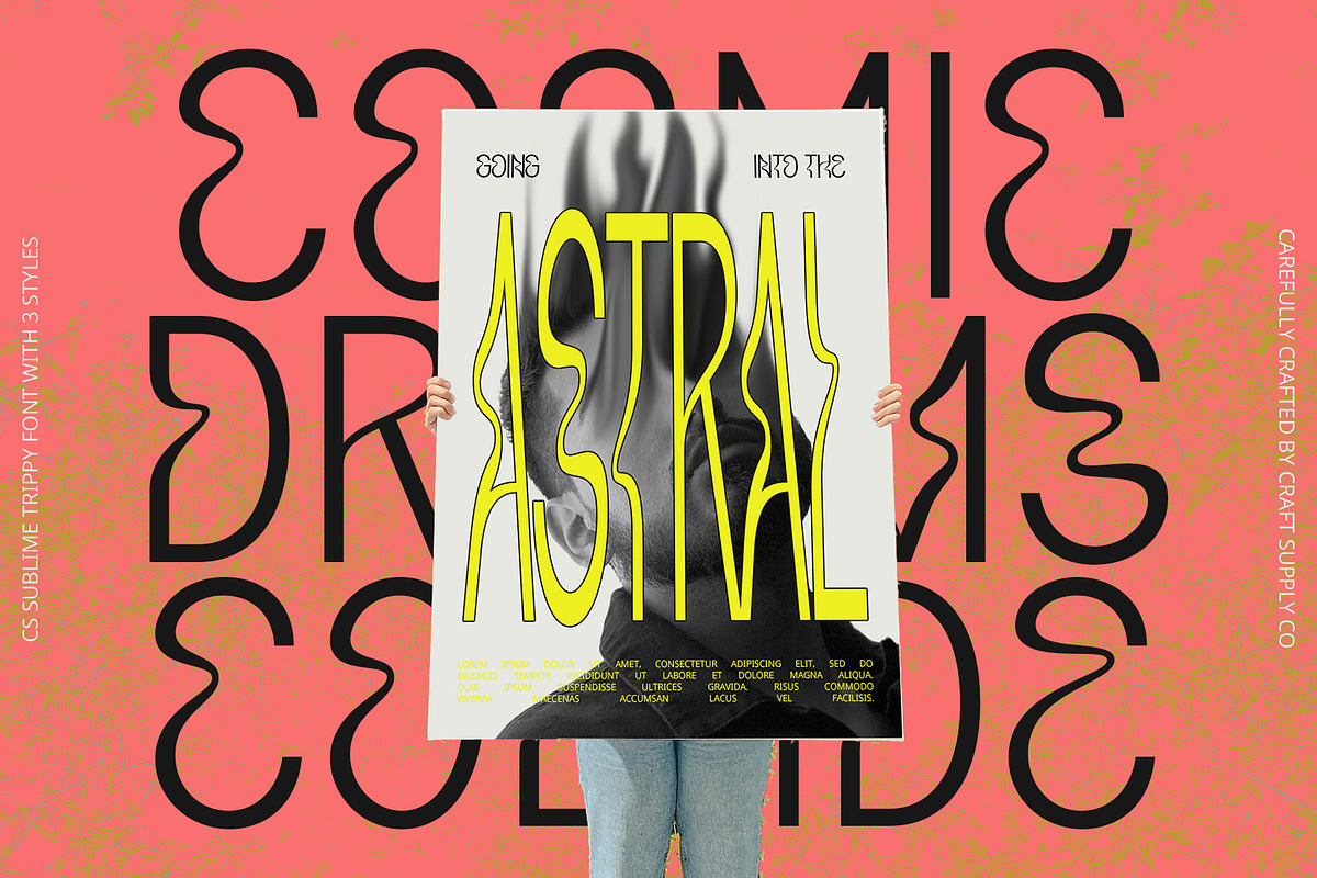 CS Sublime – Trippy Font, a Sans Serif Font by Craft Supply Co. (Photo 7 of 8)