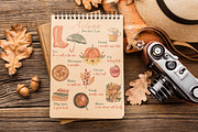 Autumn food clipart & bucket list, an Animal Illustration by Visual Animal (Thumbnail 6 of 8)