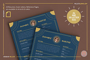 Art Deco Resume Template with Photo, a Resume Template by Millusti (Thumbnail 5 of 7)