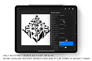 Procreate Stamps - Forget-Me-Not, a Brush Add-On by Gabba Delgado (Thumbnail 2 of 4)