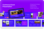 Conference Event Google Slides, a Presentation Template by Annora Studio (Thumbnail 1 of 5)