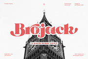 Brojack Bold Retro Serif Font, a Serif Font by Heinzel Std (Thumbnail 1 of 13)