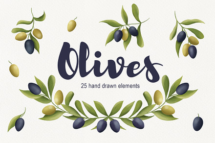 Olives clipart