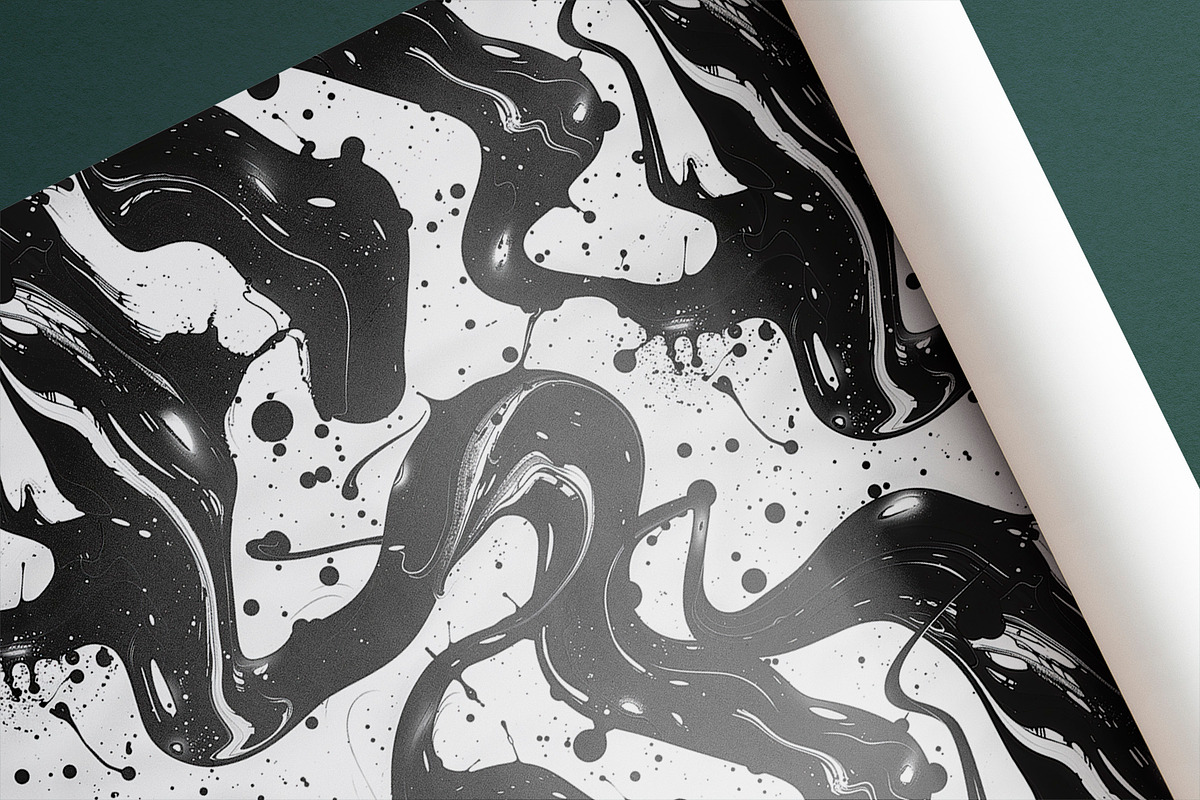 ABSTRACT LIQUID Seamless Pattern, a Pattern Graphic by AYAKA Studio Co. (Photo 3 of 9)
