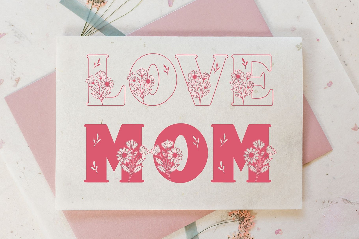 Daisyfolk - Floral Decorative Font, a Serif Font by AnningArts (Photo 2 of 7)
