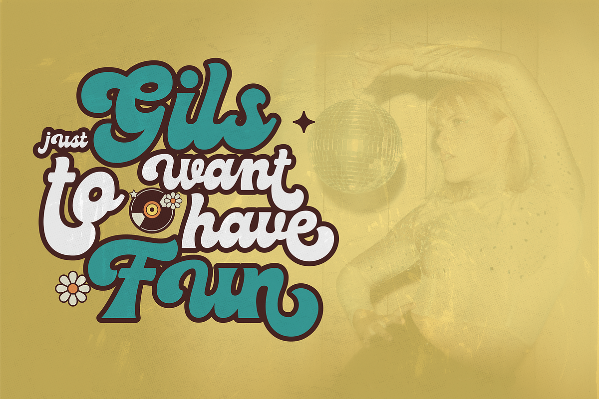 Moonlight - Groovy Disco Typeface, a Script Font by HipFonts (Photo 8 of 11)