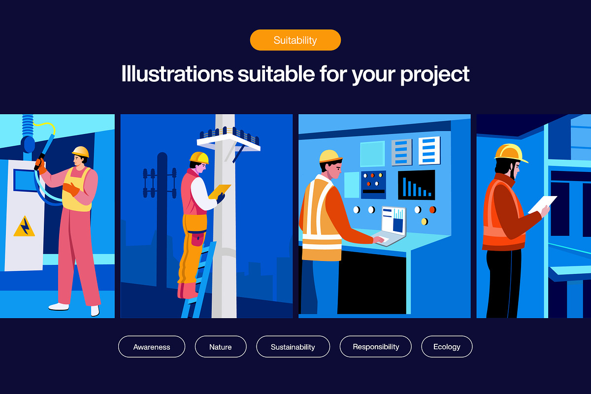 Engineering Illustration Art Set, a Technology Illustration by Brickclay (Photo 5 of 10)