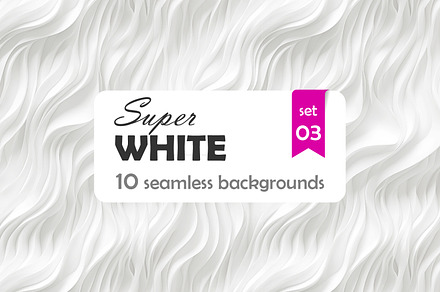 WHITE backgrounds 3d seamless set 03, a Background Graphic by Slanapotam