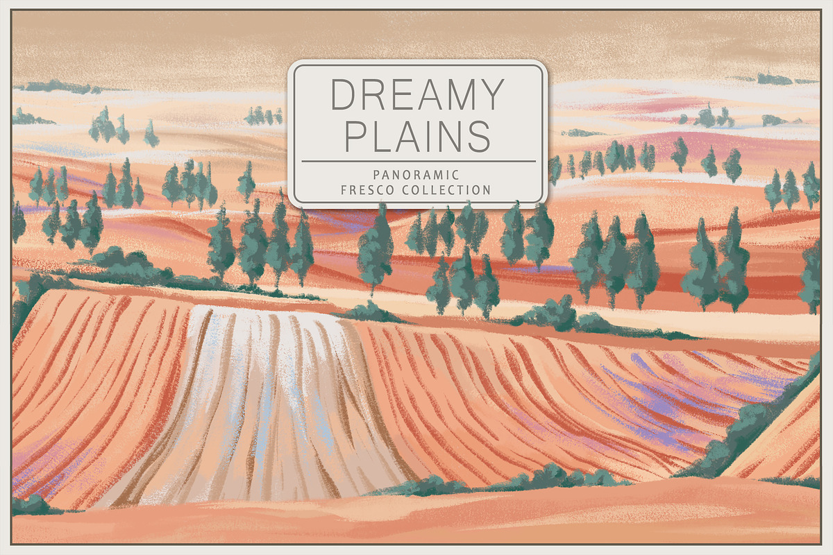 Fresco collectionDreamy Plains, a Wallpaper Graphic by Natalia0307 (Photo 1 of 12)