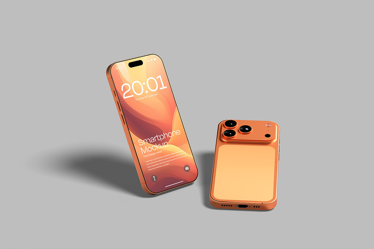 iPhone 17 Pro Max Mockup, an iPhone Mockup by mahremdesign (Photo 5 of 6)