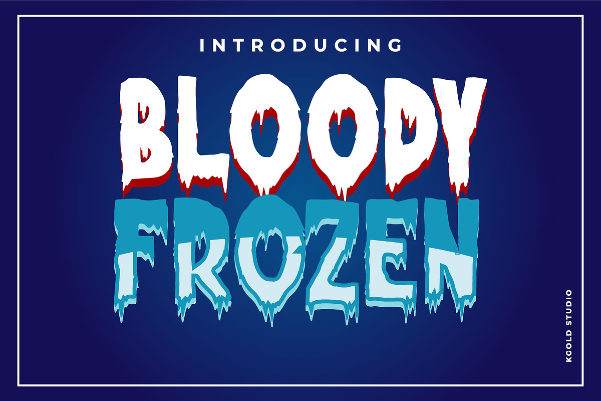 Bloody Frozen, a Symbol Font by Badsign Type (Photo 1 of 5)