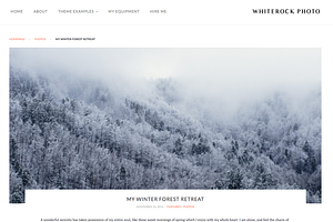 WhiteRock - Minimal WordPress Theme