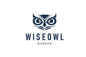 owl logo silhouette symbol design, a Branding & Logo Template by Maylianaw28