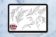 235 leaves procreate stamps, a Brush Add-On by Arts For Peace (Thumbnail 9 of 10)