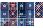 #20 Navy Plaid Patterns EPS + JPG, a Pattern Graphic by Plaid4You (Thumbnail 2 of 10)