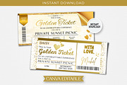 Editable Golden Ticket Canva Design, an Invitation Template by Snapybiz (Thumbnail 4 of 10)