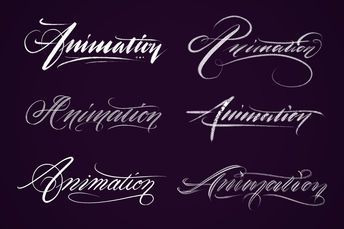 Pointed Scroll Procreate Brush Set, a Brush Add-On by Jake Rainis (Photo 4 of 7)