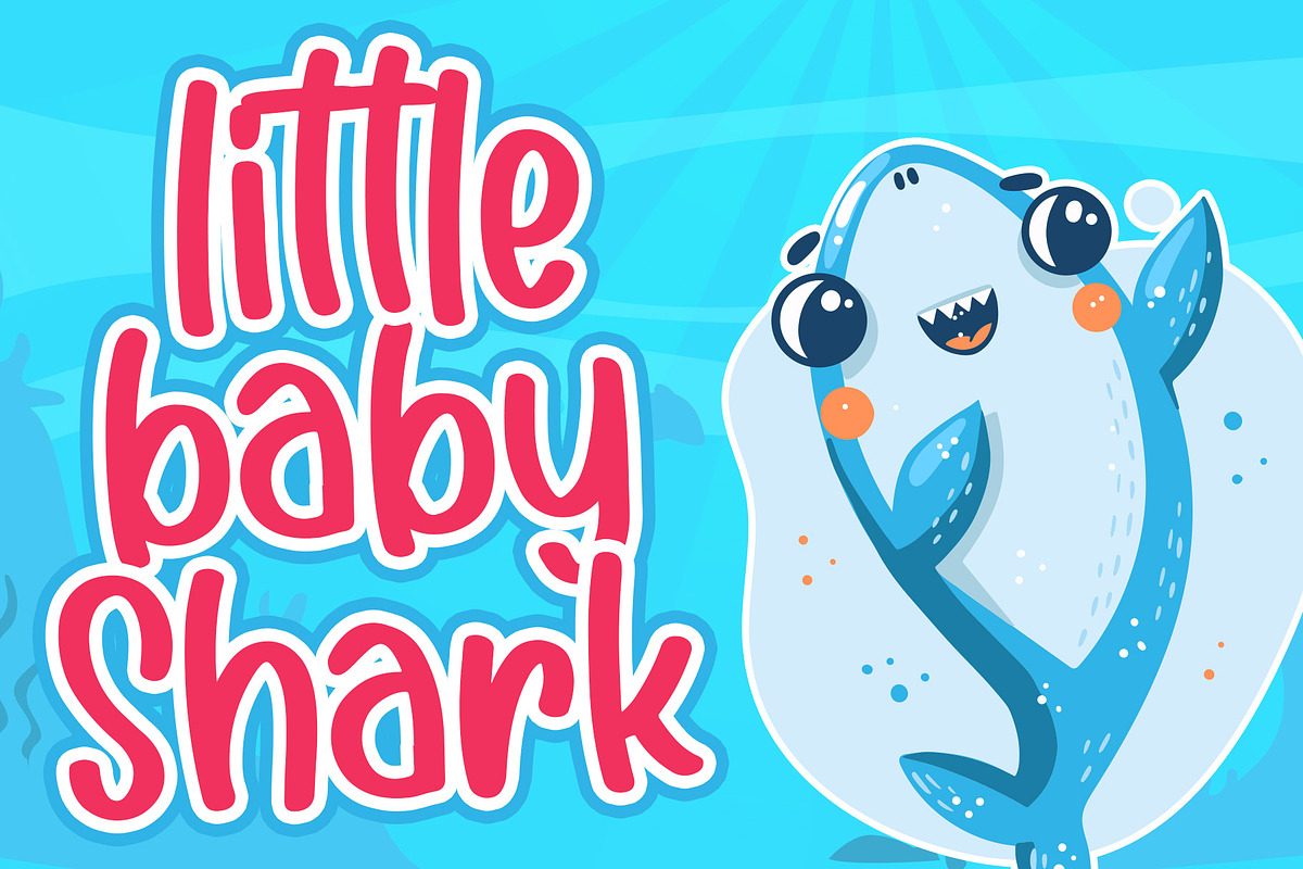 Cutie Shark - Handwritten Font preview 3