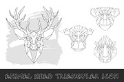 Animal low poly head icon, an Animal Illustration by RAINBOWIRMA (Thumbnail 3 of 4)