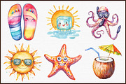 Quirky Summer Day Clipart, an Illustration by Sublimation Artist (Thumbnail 3 of 6)