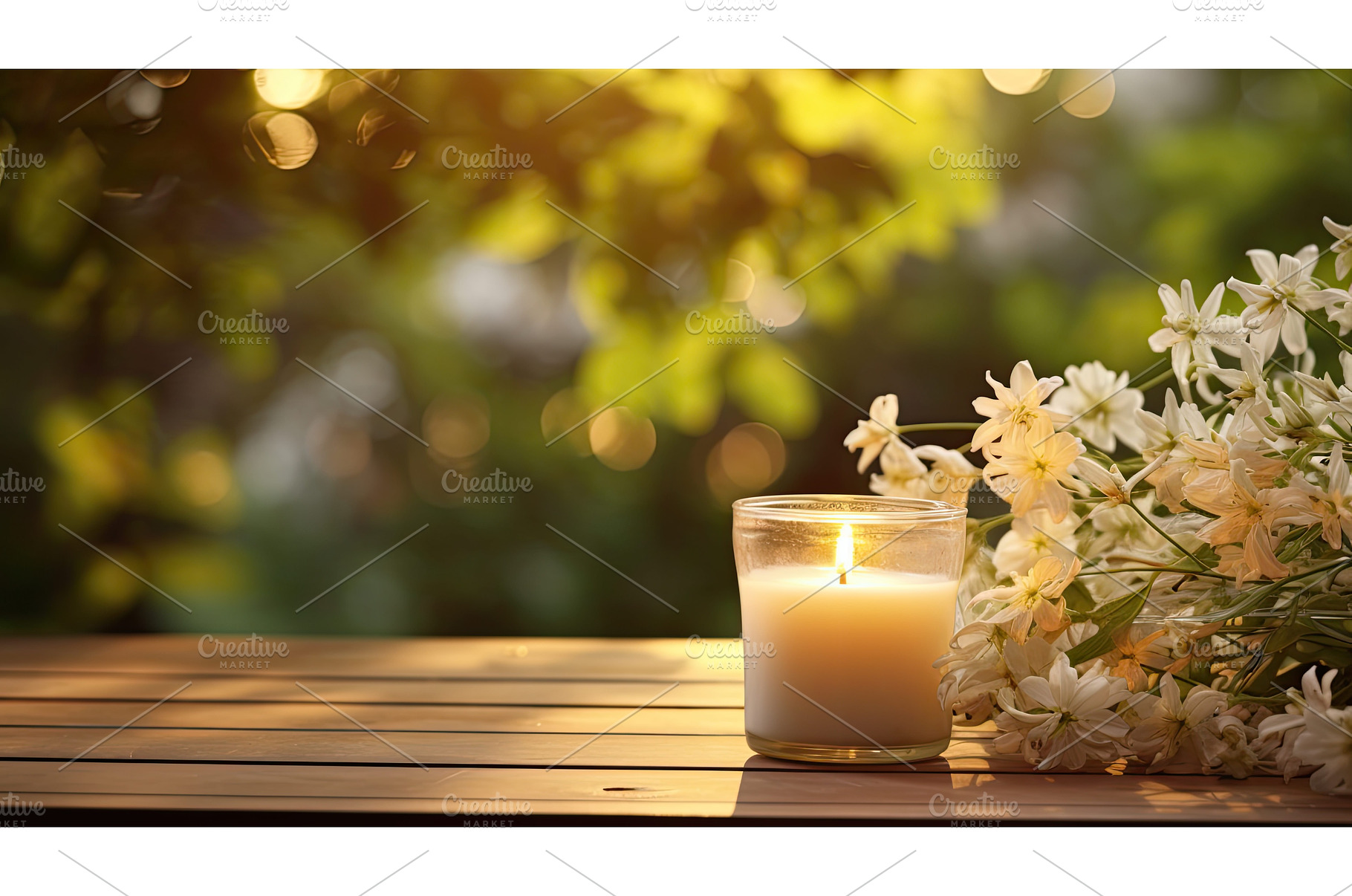 lantern candle outdoors ai generated, a Nature Photo by pikepicture