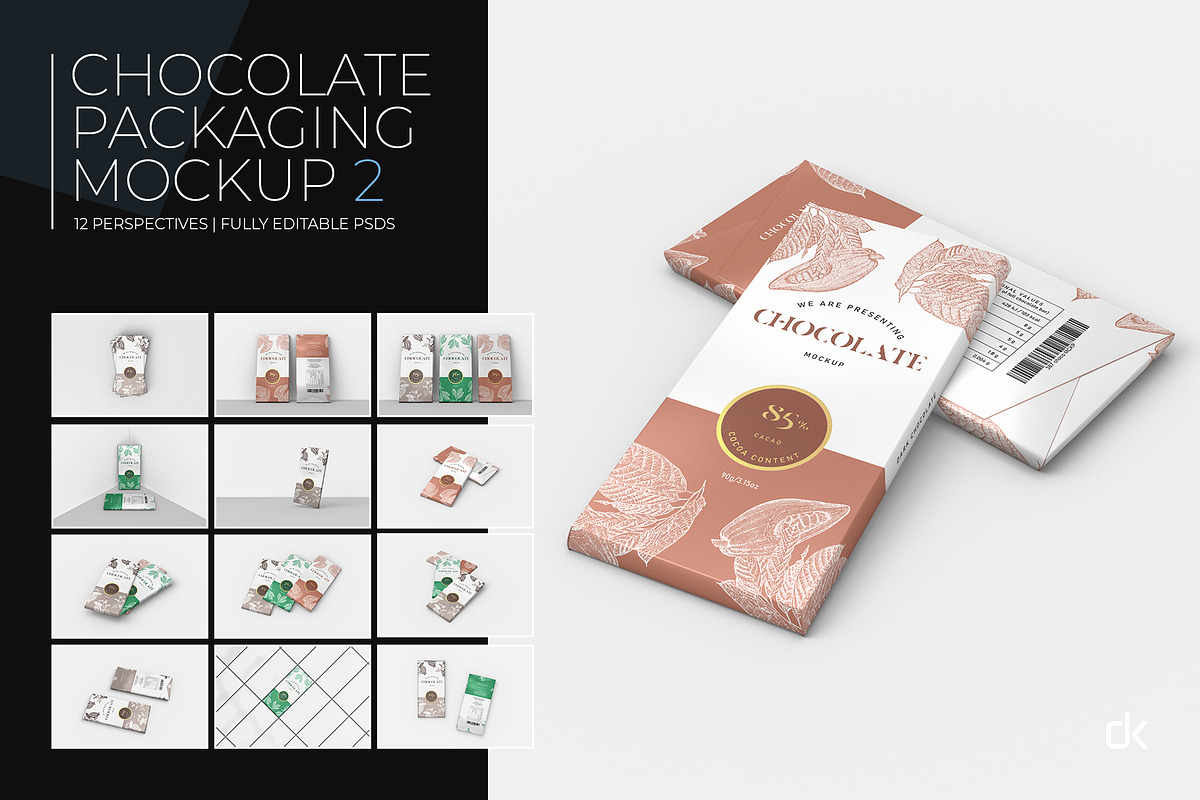 Chocolate Packaging Mockup 2, a Packaging Mockup by KIPET (Photo 1 of 15)
