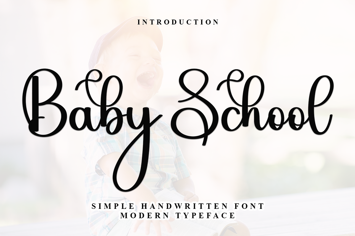 Baby School, a Handwritten Font by InermediaSTUDIO (Photo 1 of 7)
