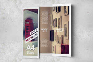 Bifold Brochure Mockups