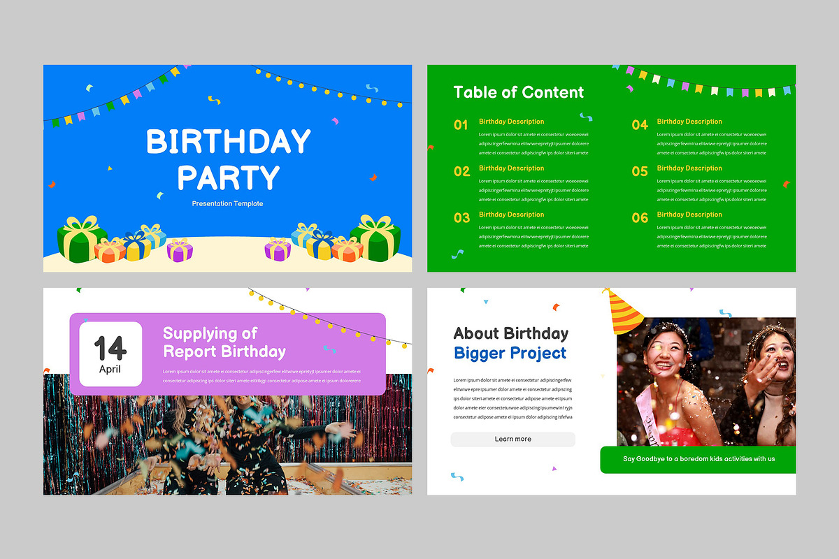 Birthday Party Powerpoint, a Presentation Template by rgbryand (Photo 2 of 9)