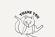 Funny Cats Line Art Bundle, an Illustration by Anastasiya Klempach (Thumbnail 19 of 19)