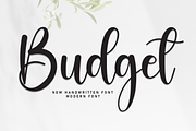 Budget | Script Font, a Handwritten Font by Scratchones (Thumbnail 1 of 8)