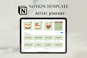 Notion artist planner