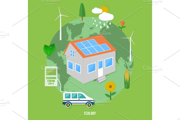 Set Ecology Earth Green World Mini preview 3