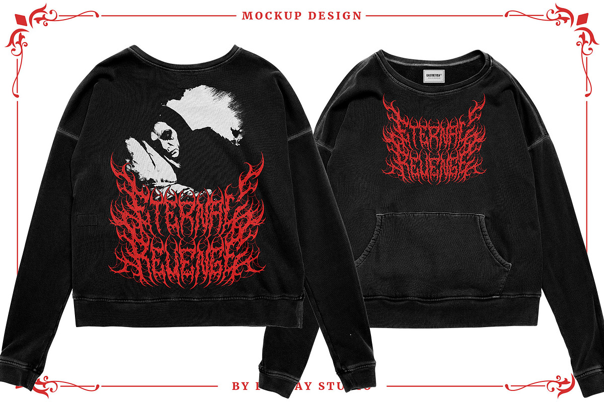 Cursed Obscure Death Metal Font, a Blackletter Font by Fonday Studio (Photo 5 of 19)