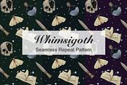 Whimsigoth Seamless Repeat Pattern, a Pattern Graphic by Forest Lily (Thumbnail 1 of 9)