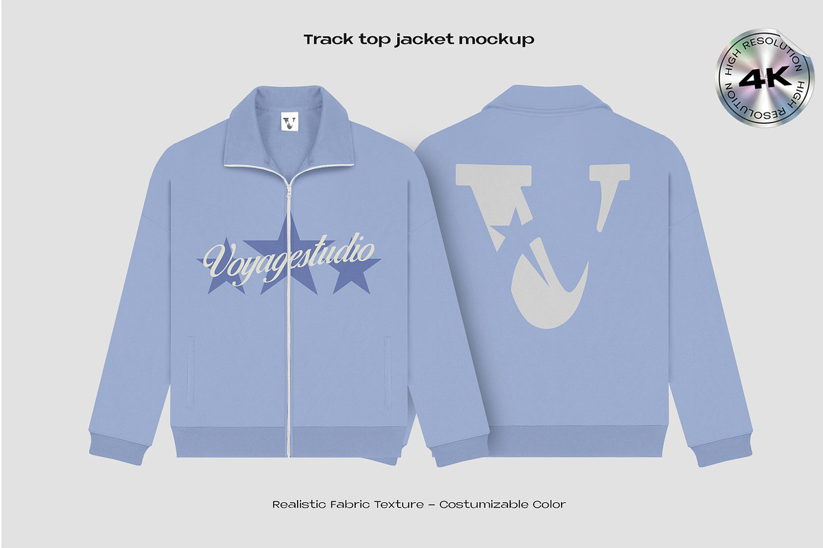 track top jacket mockup, an Apparel Mockup by Voyage Studio (Photo 1 of 3)