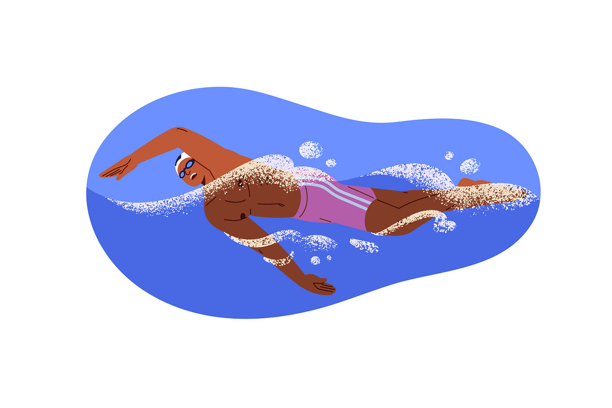 People in swimming pool set, banners, a Sport Illustration by PaperTrident (Photo 5 of 11)