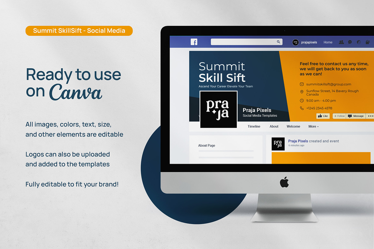 Summit | Corporate Social Media Kit, a Social Media Template by prajapixels (Photo 4 of 6)