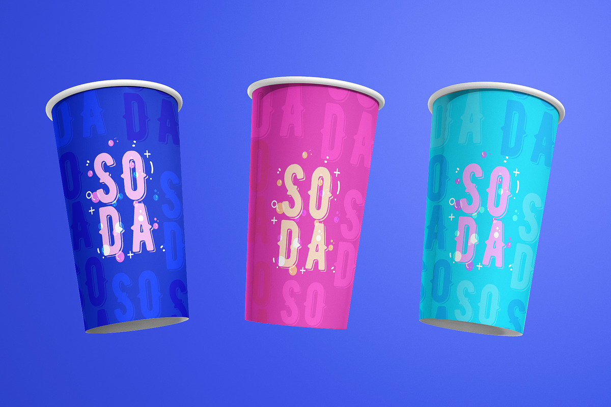 Paper Cup With Straw and Lid Mockup, a Packaging Mockup by Sheikhadesign (Photo 7 of 11)