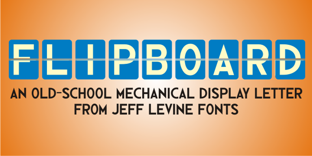 Flipboard JNL, a Symbol Font by Jeff Levine Fonts
